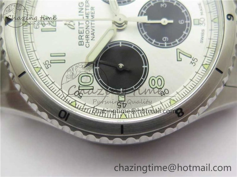 Navitimer 8 B01 Chrono 43mm SS Best Edition Silver Dial on SS Bracelet A Trendy 5547