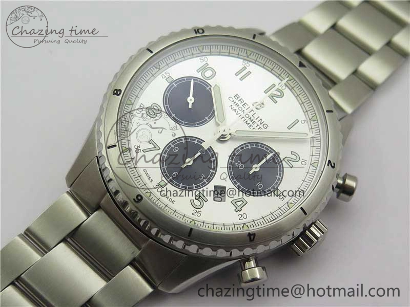 Navitimer 8 B01 Chrono 43mm SS Best Edition Silver Dial on SS Bracelet A Trendy 5547