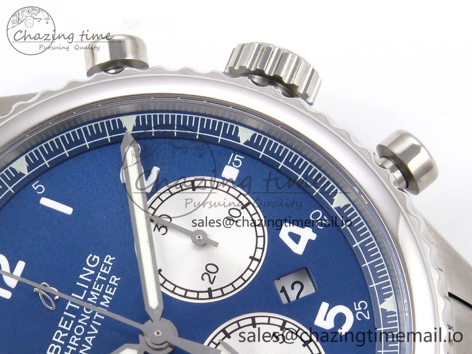 Navitimer 8 B01 Chrono SS EF 1:1 Best Edition Blue Dial on SS Bracelet A Lightweight 5501