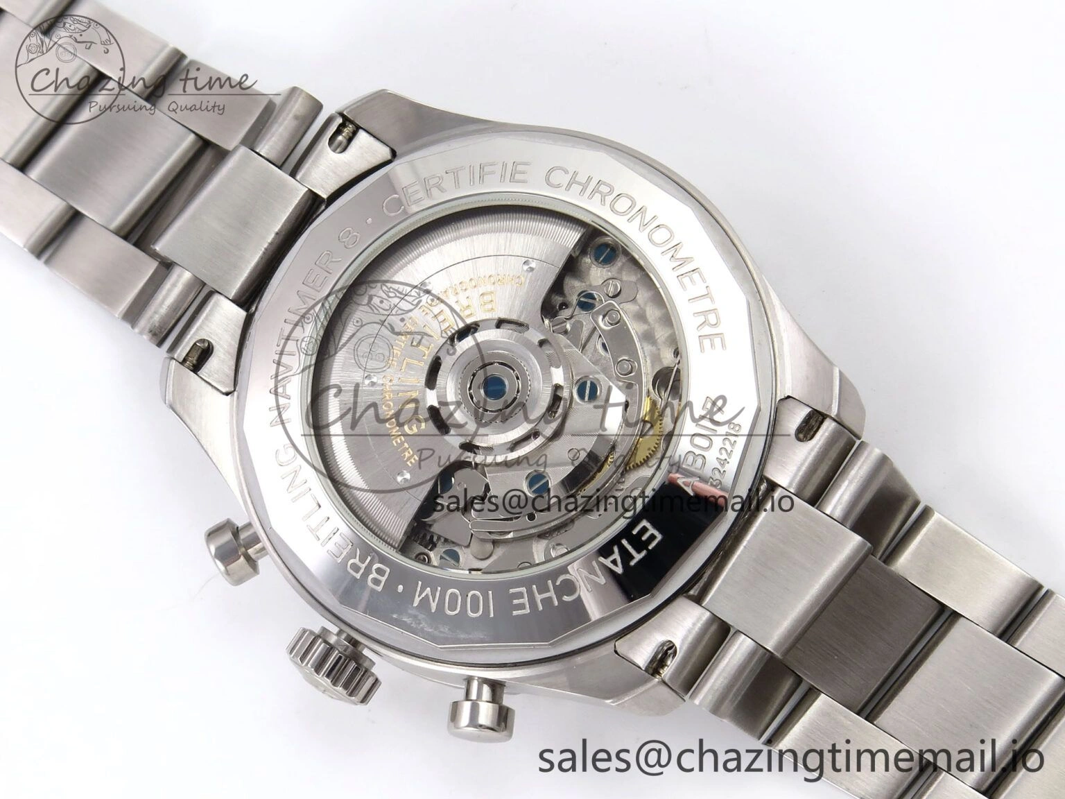 Navitimer 8 B01 Chrono SS EF 1:1 Best Edition Blue Dial on SS Bracelet A Lightweight 5501