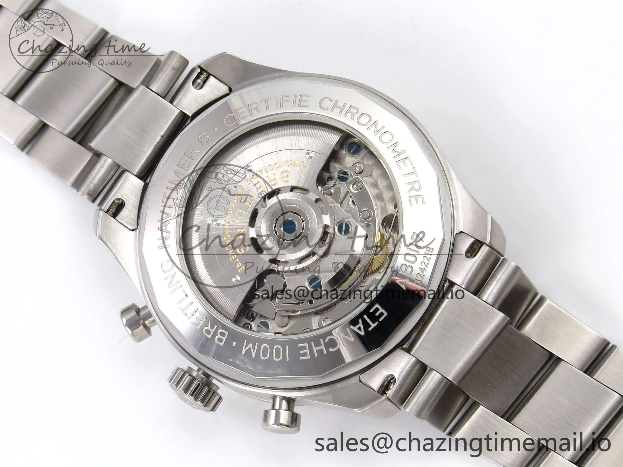 Navitimer 8 B01 Chrono SS EF 1:1 Best Edition Blue Dial on SS Bracelet A Lightweight 5501