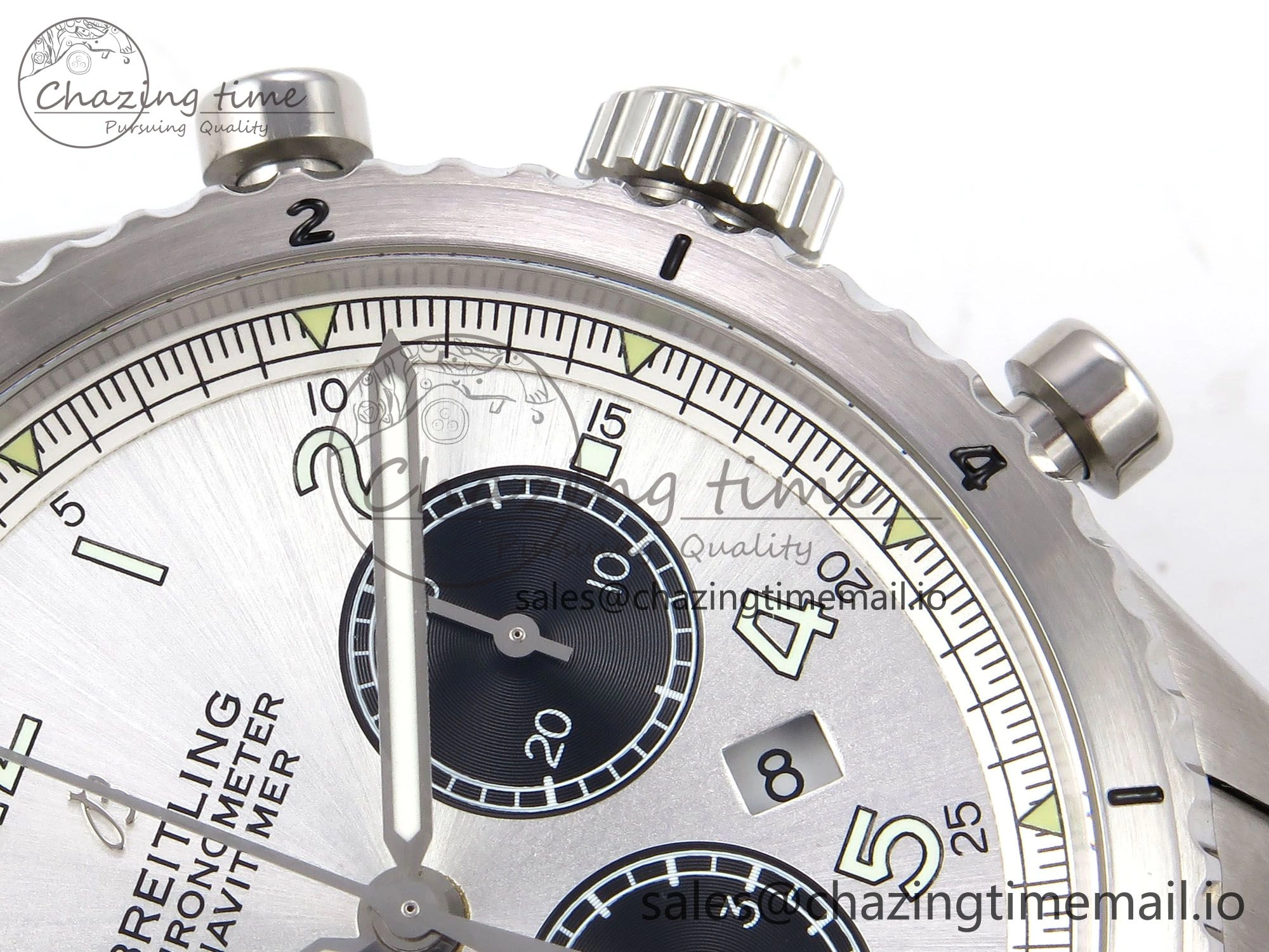 Navitimer 8 B01 Chrono SS EF 1:1 Best Edition White Dial Arabic Bezel on SS Bracelet A Stylish 5506