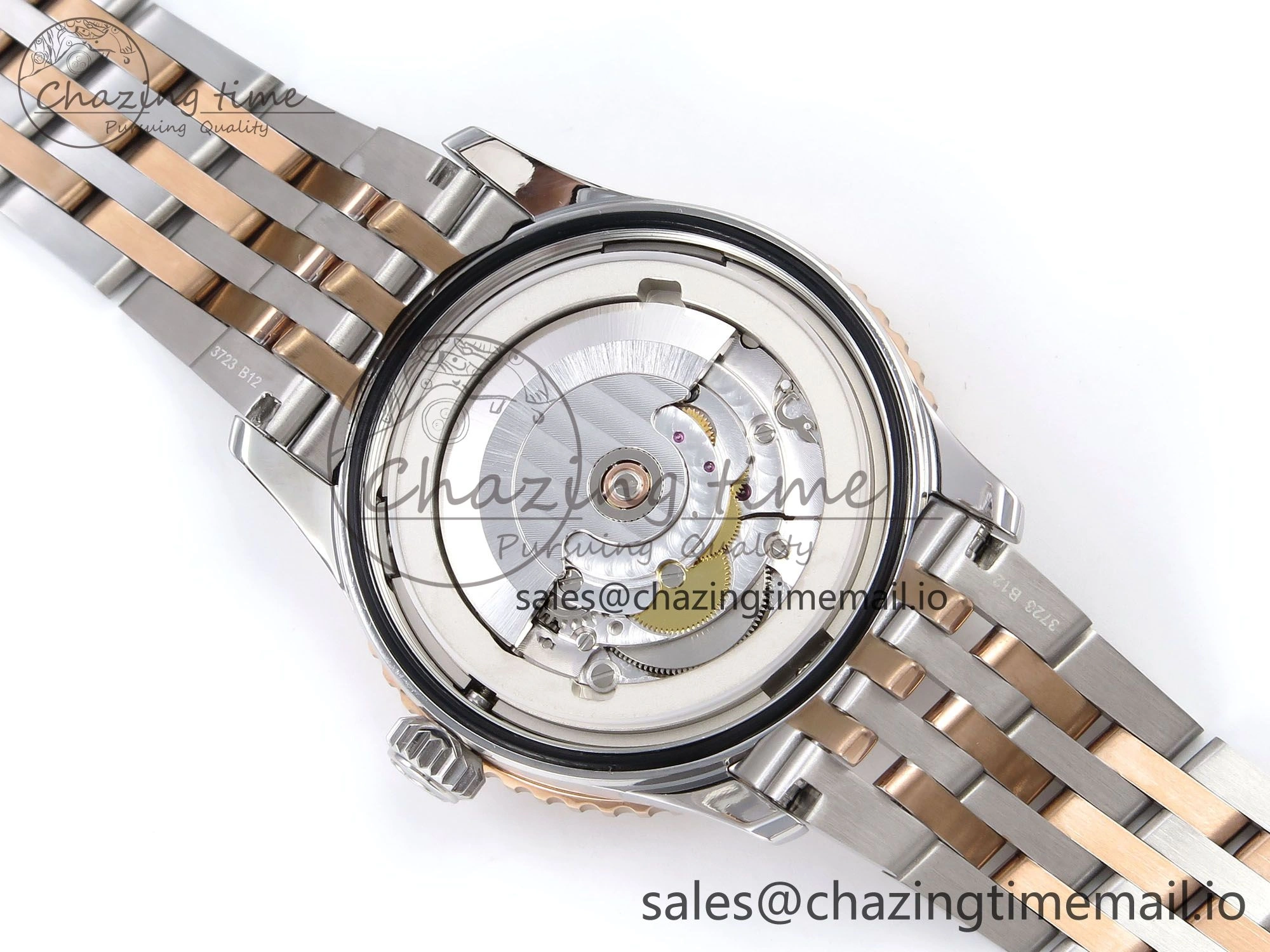 Navitimer Automati SS RG 41mm TF 1:1 Best Edition RG Bezel White Dial on SS RG Bracelet A Lightweight 4401