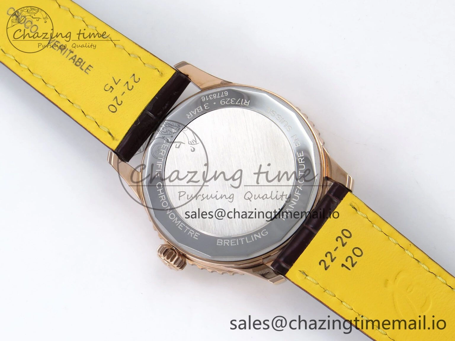 Navitimer Automatic RG 41mm TF 1:1 Best Edition White Dial on Brown Leather Strap A SportInspired 5516