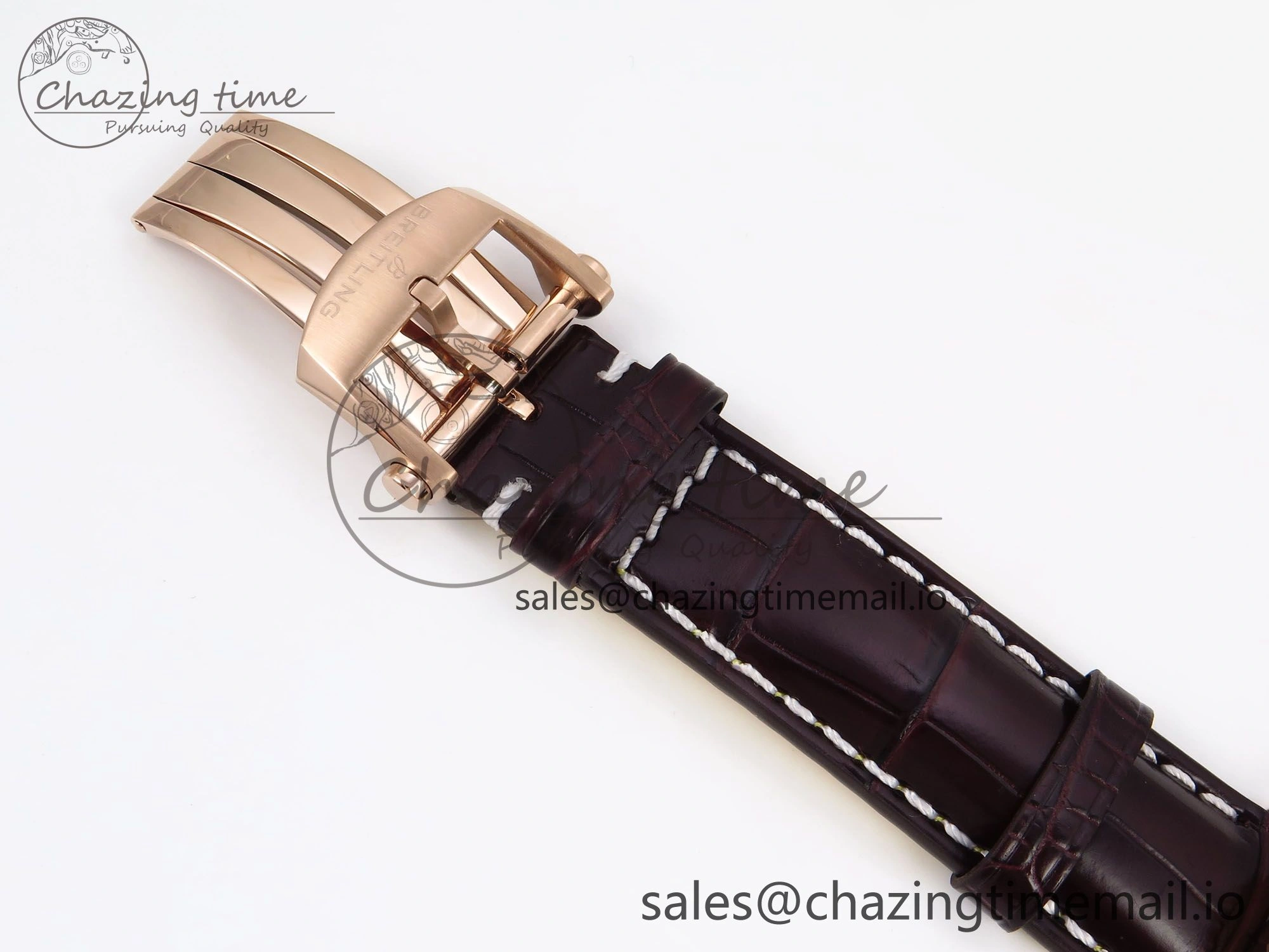 Navitimer Automatic RG 41mm TF 1:1 Best Edition White Dial on Brown Leather Strap A SportInspired 5516