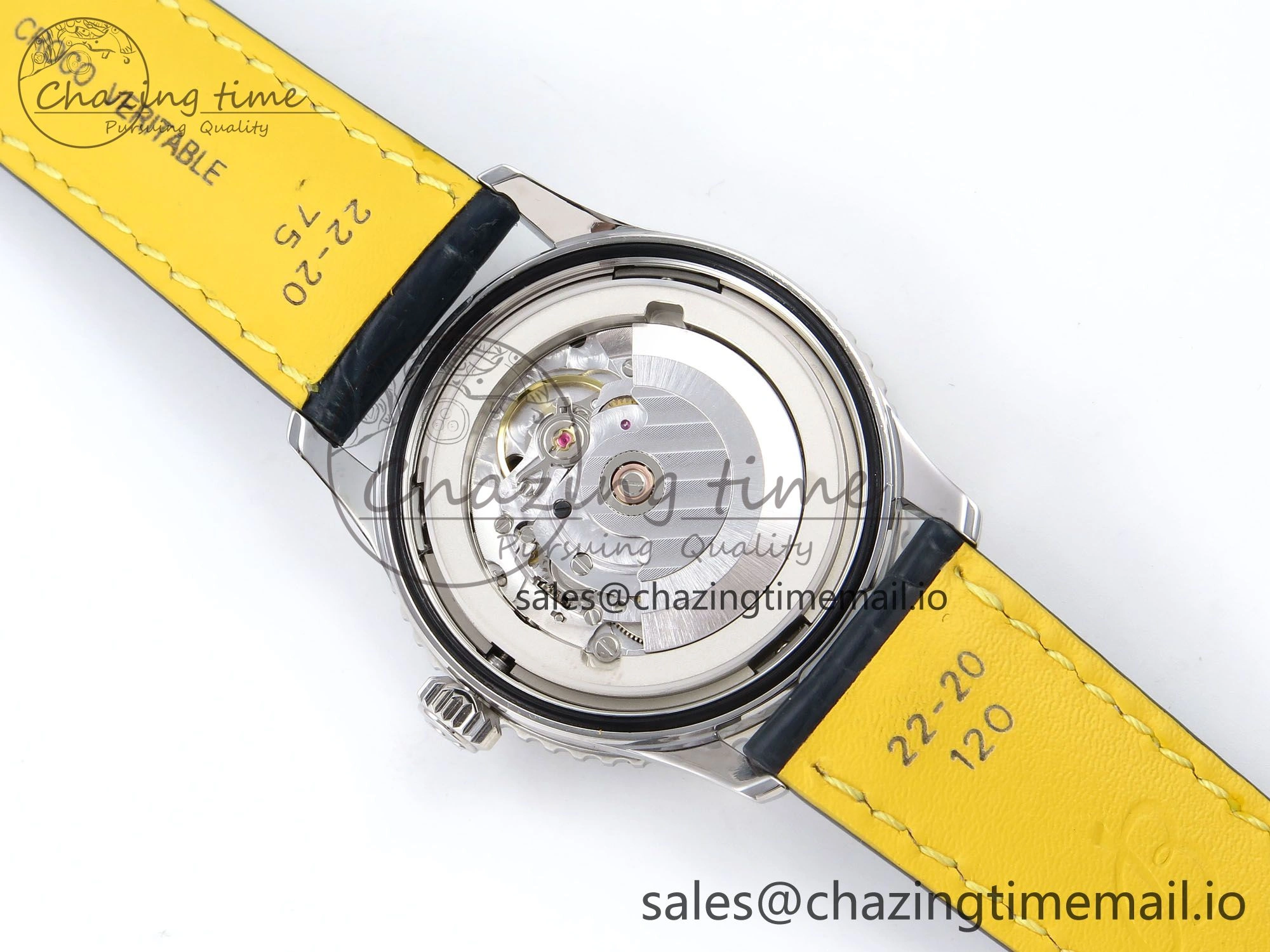 Navitimer Automatic SS 41mm TF 1:1 Best Edition Blue Dial on Blue Leather Strap A Soft 5509
