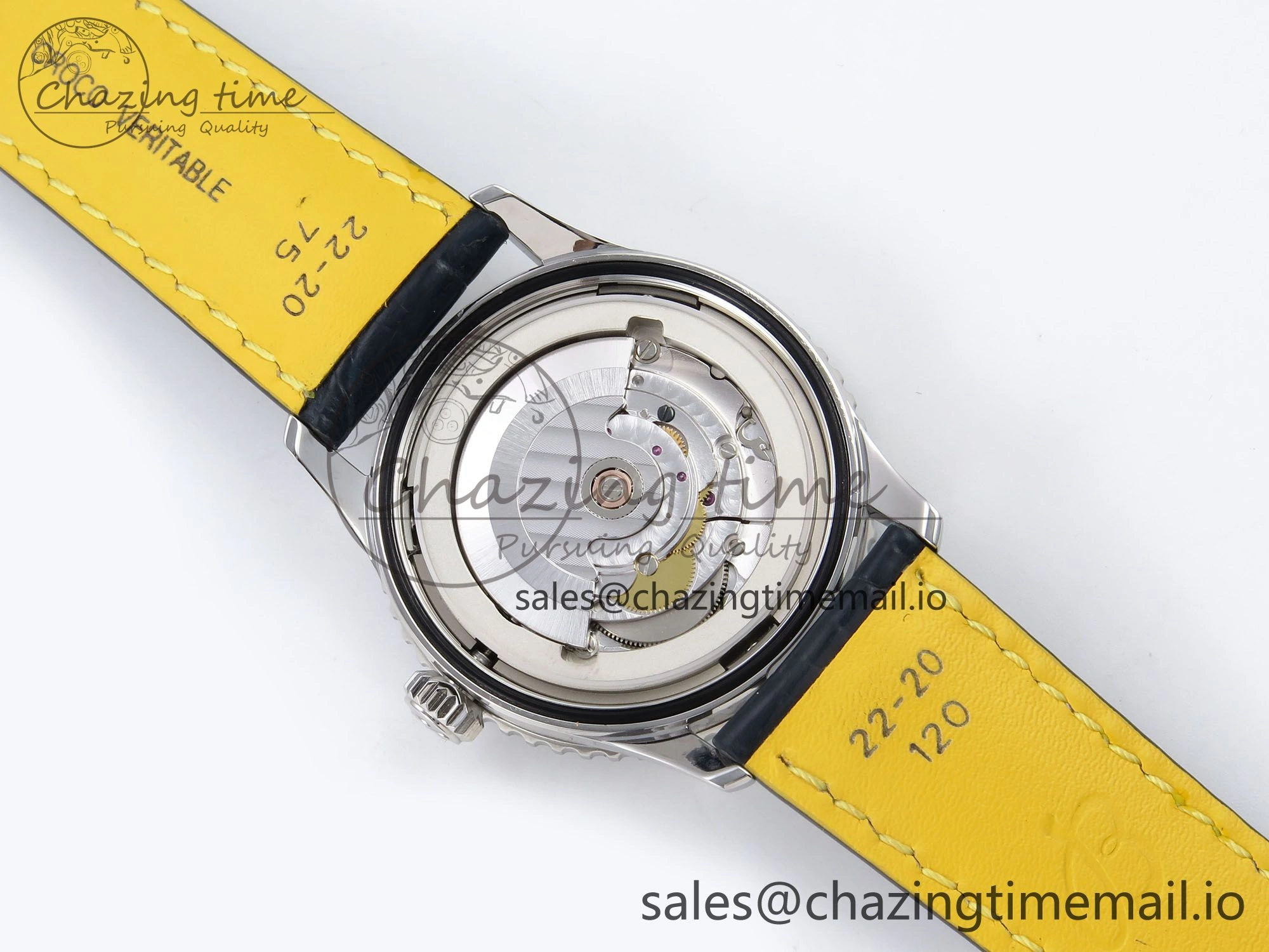Navitimer Automatic SS 41mm TF 1:1 Best Edition Blue Dial on Blue Leather Strap A Soft 5509