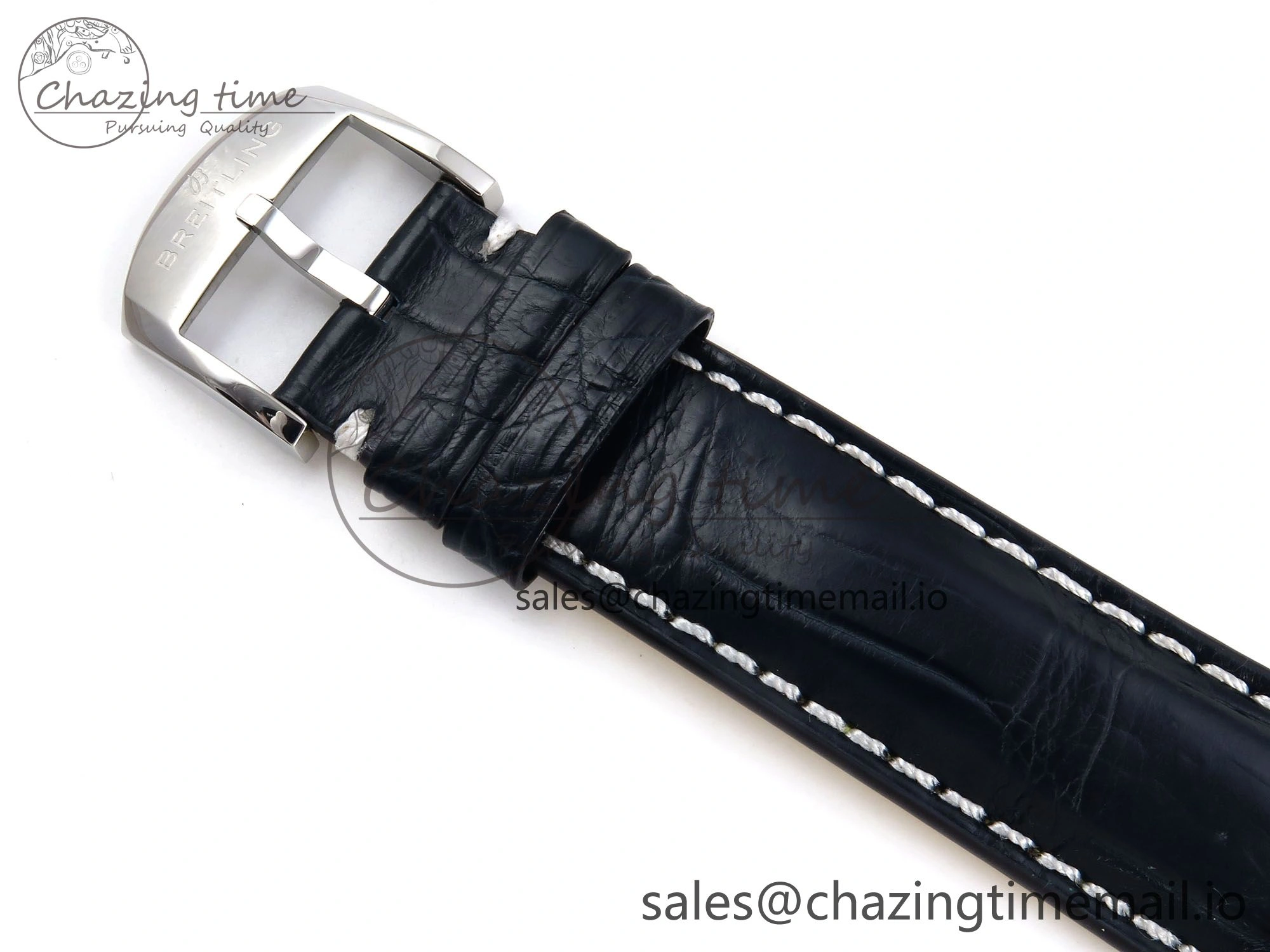 Navitimer Automatic SS 41mm TF 1:1 Best Edition Blue Dial on Blue Leather Strap A Soft 5509