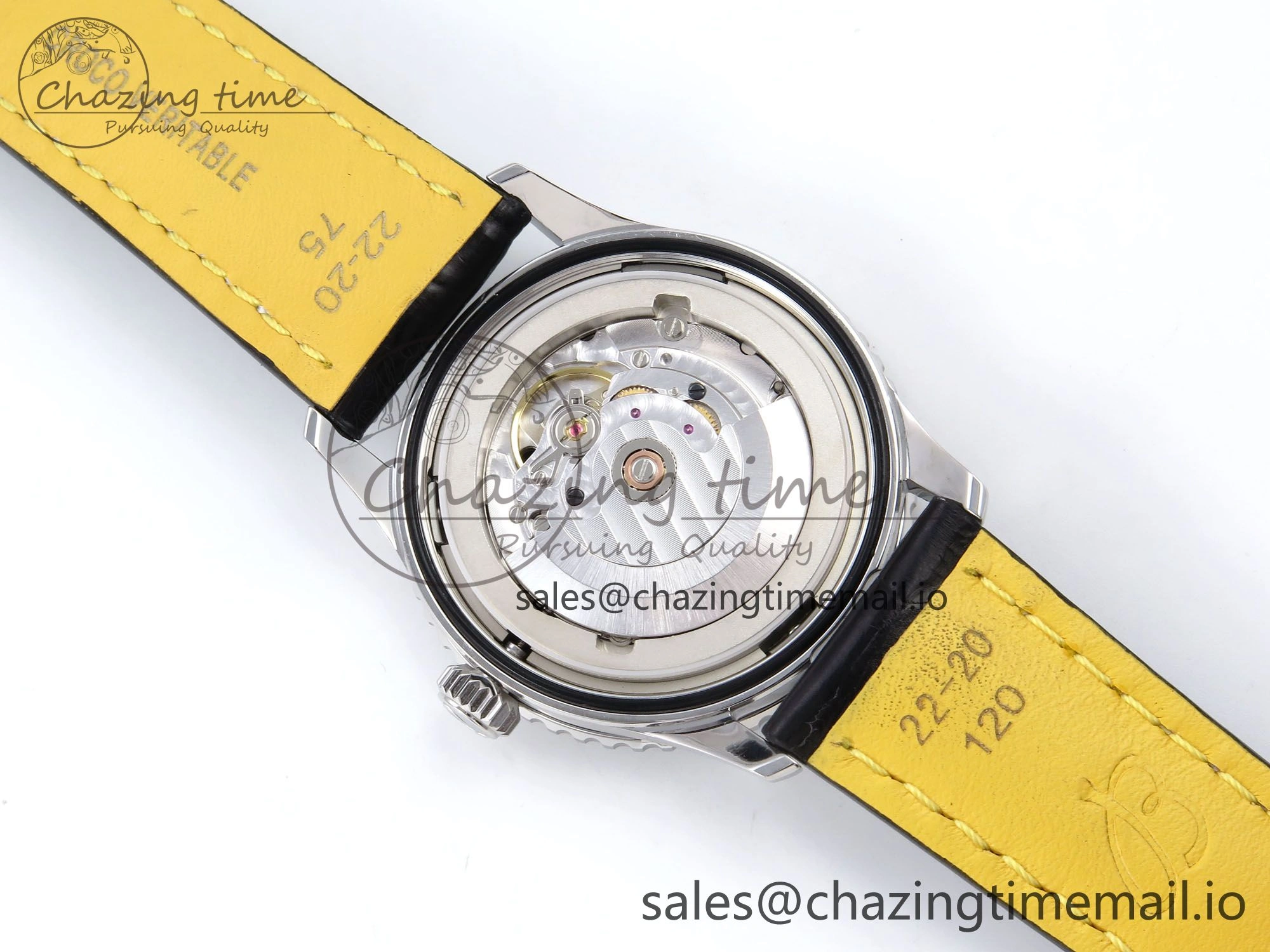 Navitimer Automatic SS 41mm TF 1:1 Best Edition Green Dial on Black Leather Strap A UrbanStyle 5511