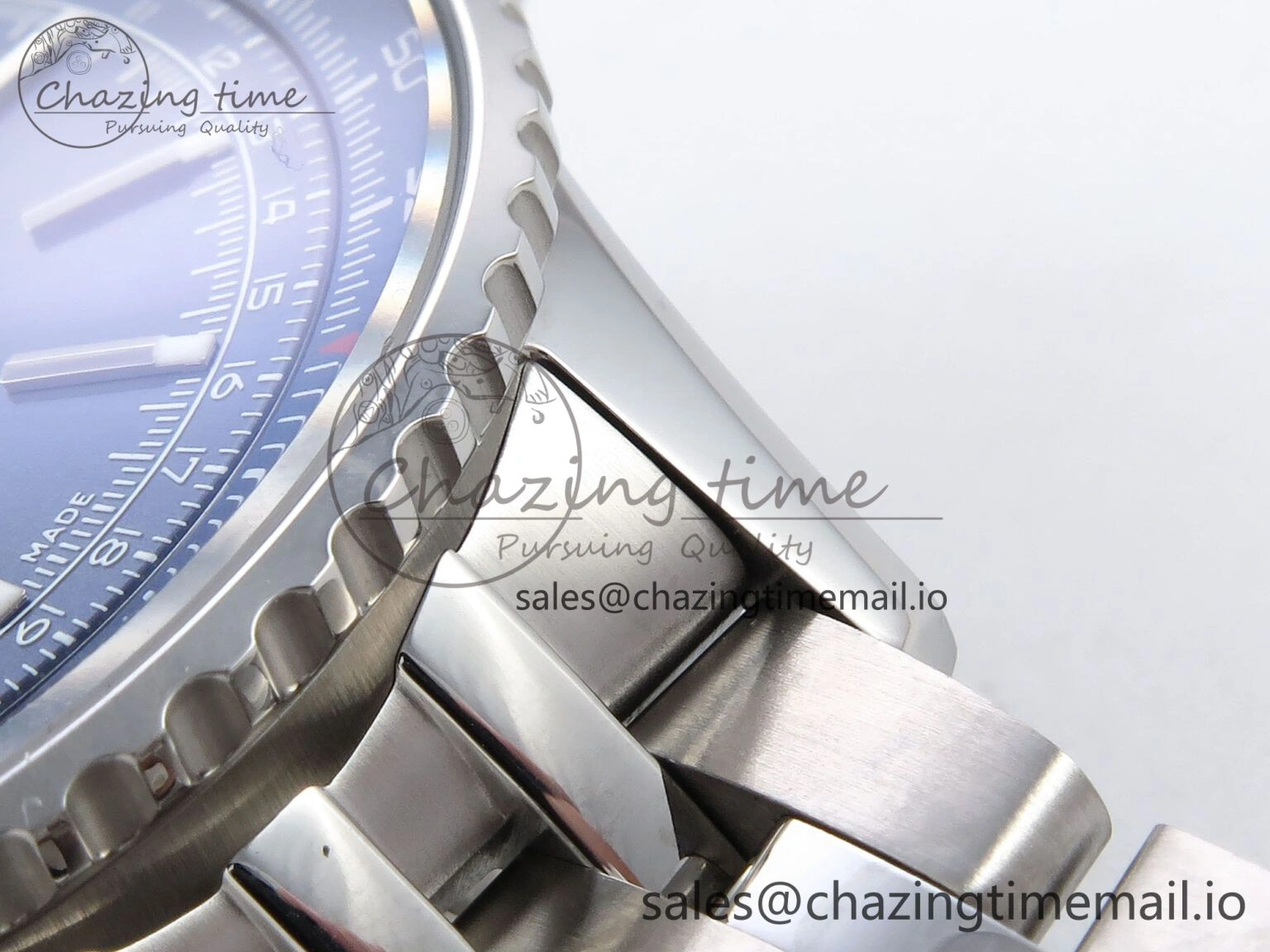 Navitimer Automatic SS 41mm TF 1:1 Best Edition SS Bezel Blue Dial on SS Bracelet A OdorResistant 5504