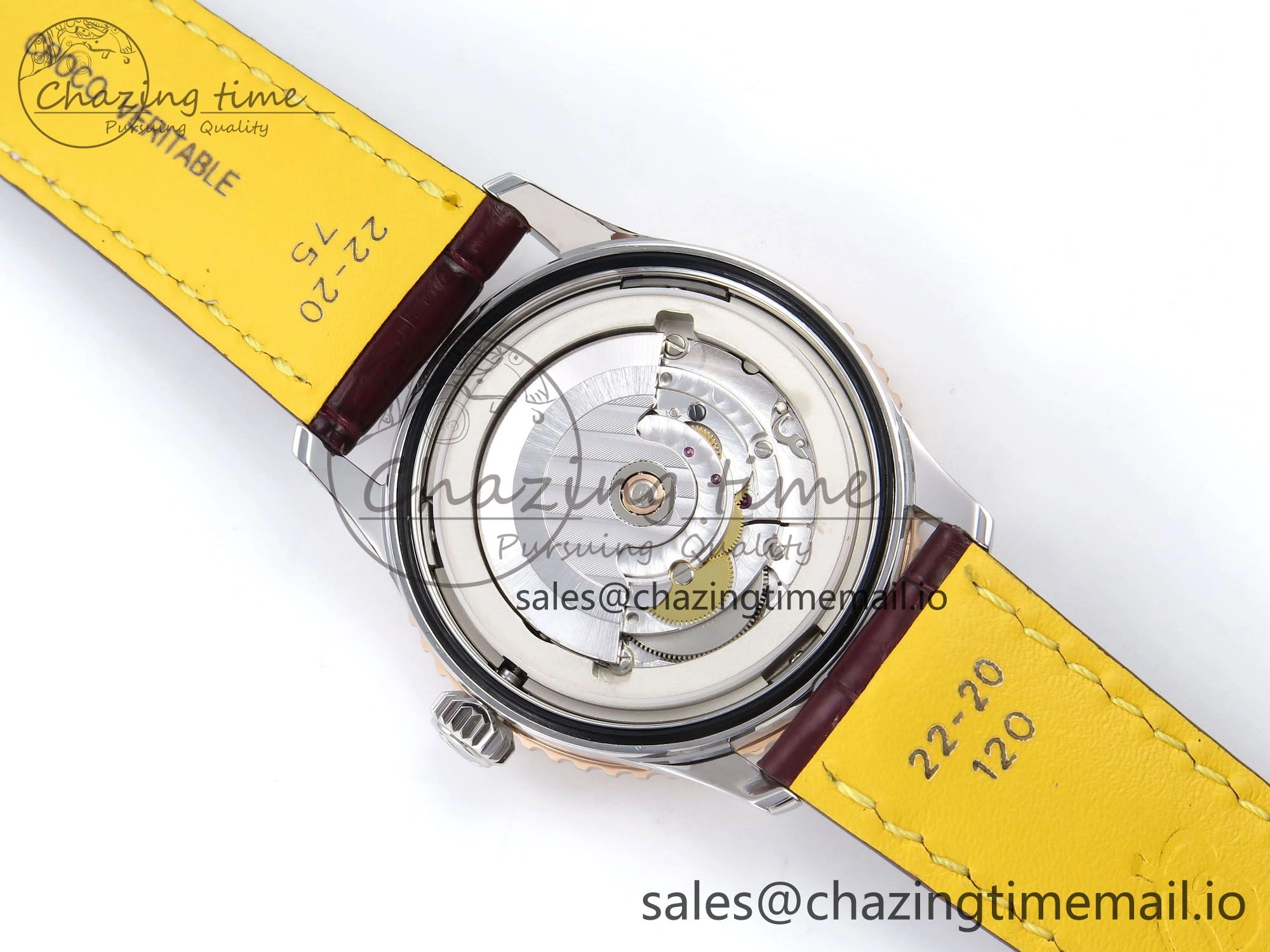 Navitimer Automatic SS RG 41mm TF 1:1 Best Edition White Dial on Brown Leather Strap A Soft 5505
