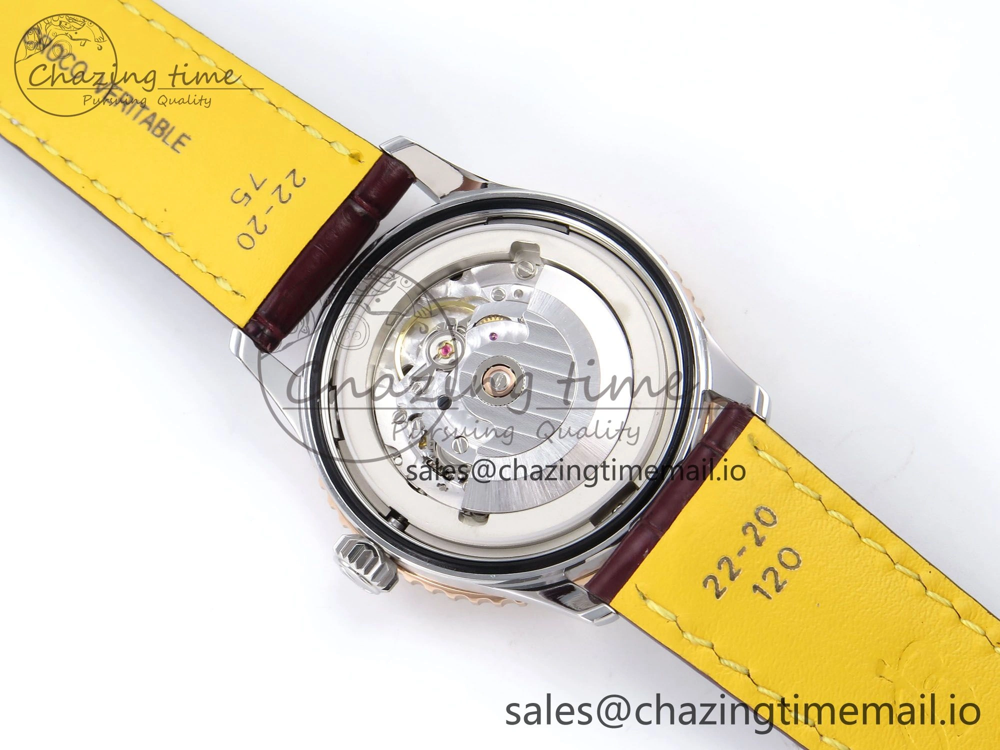 Navitimer Automatic SS RG 41mm TF 1:1 Best Edition White Dial on Brown Leather Strap A Soft 5505