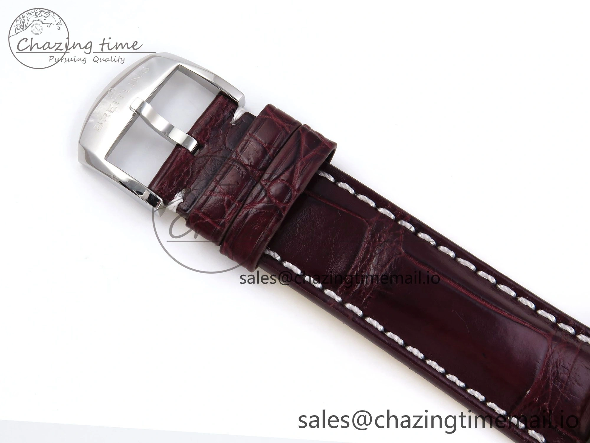 Navitimer Automatic SS RG 41mm TF 1:1 Best Edition White Dial on Brown Leather Strap A Soft 5505