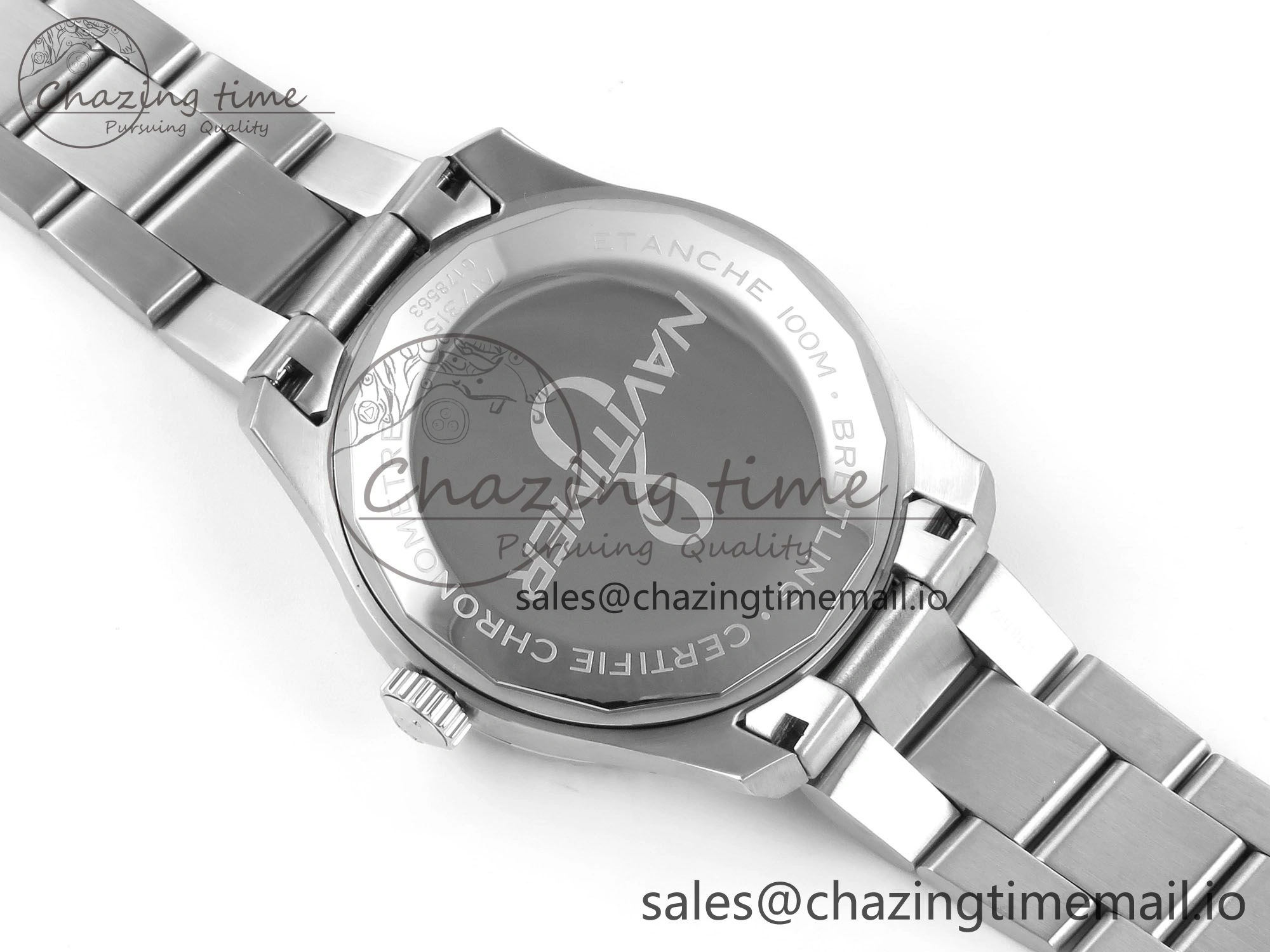 FashionForward Navitimer Aviator 8 SS TF 1:1 Best Edition Black Dial on SS Bracelet A 5460