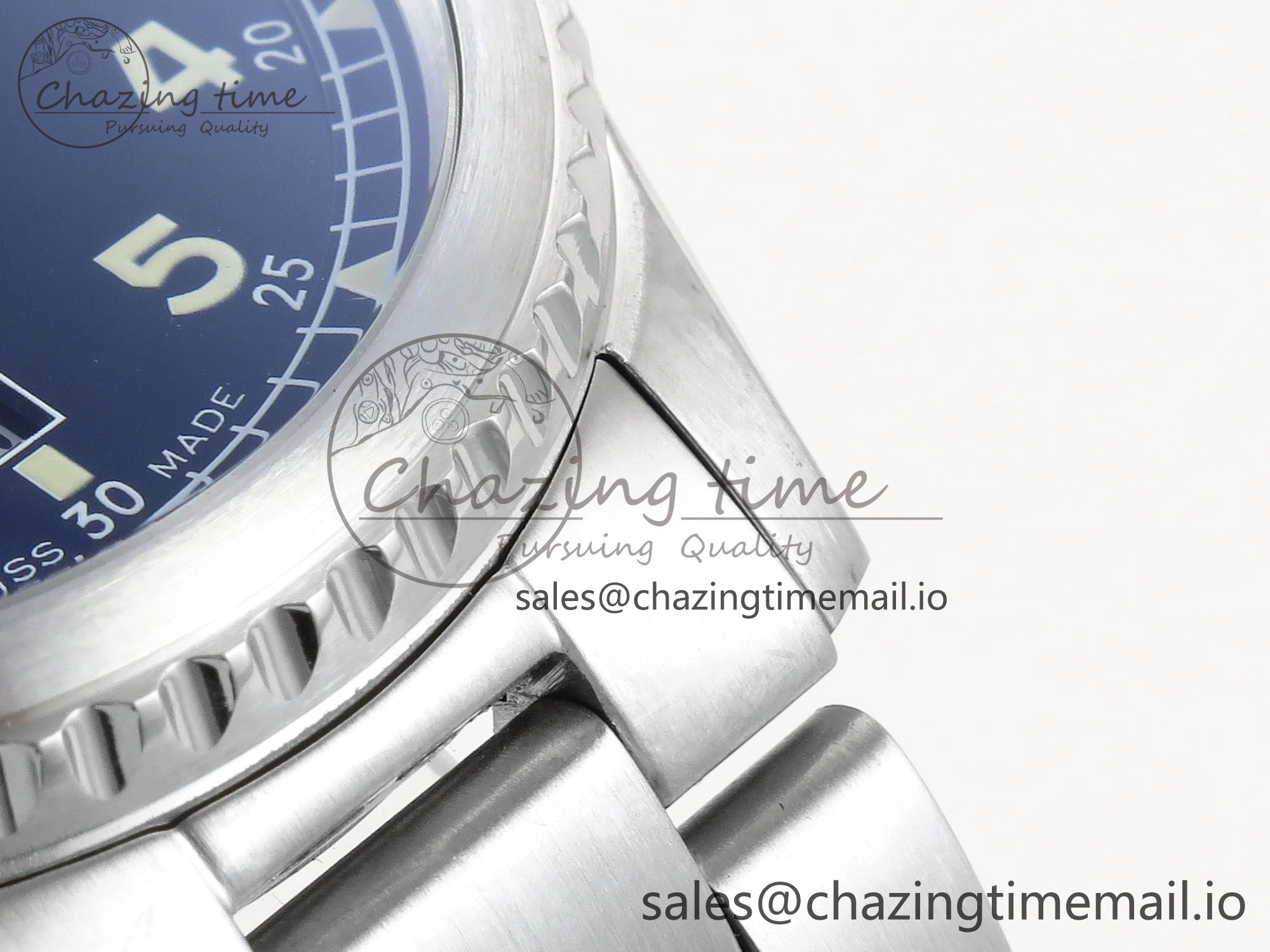 Original Navitimer Aviator 8 SS TF 1:1 Best Edition Blue Dial on SS Bracelet A 5458