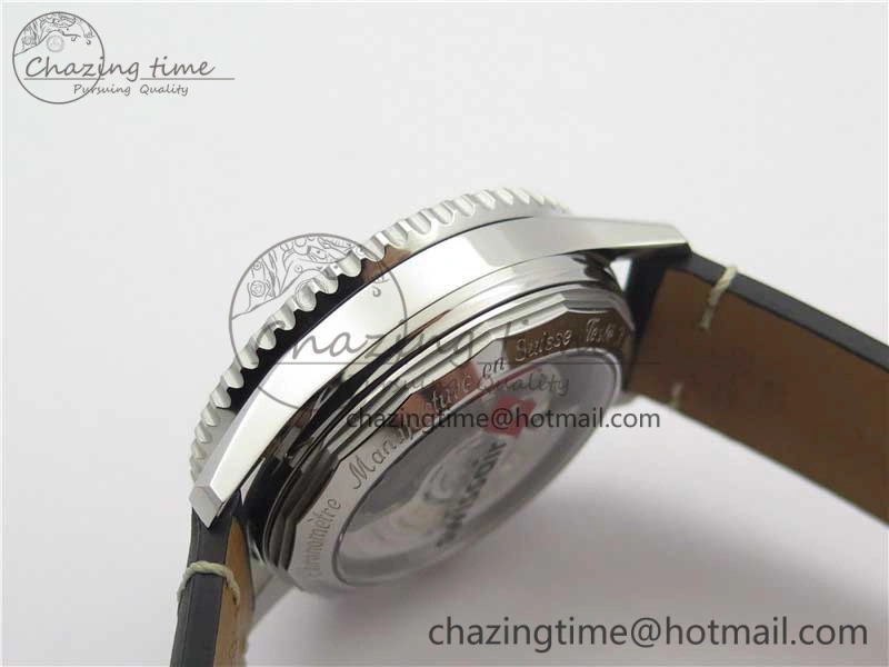 Navitimer B01 Chronograph 43 TWA Edition SS V9F 1:1 Black Dial on Black Leather Strap A Colorful 5598