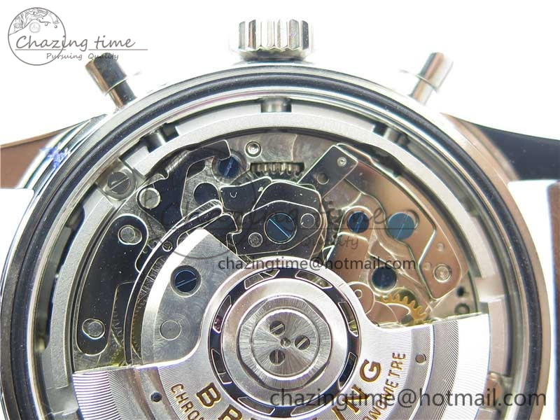 Navitimer B01 Chronograph 43 TWA Edition SS V9F 1:1 White Dial on Brown Leather Strap A OnTrend 5602