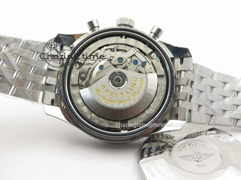 Navitimer GMT SS Black Dial On SS Bracelet BP Maker 1:1 Best Edition A FashionForward 5807