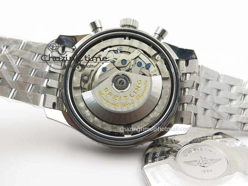 Navitimer GMT SS Black Dial On SS Bracelet BP Maker 1:1 Best Edition A FashionForward 5807