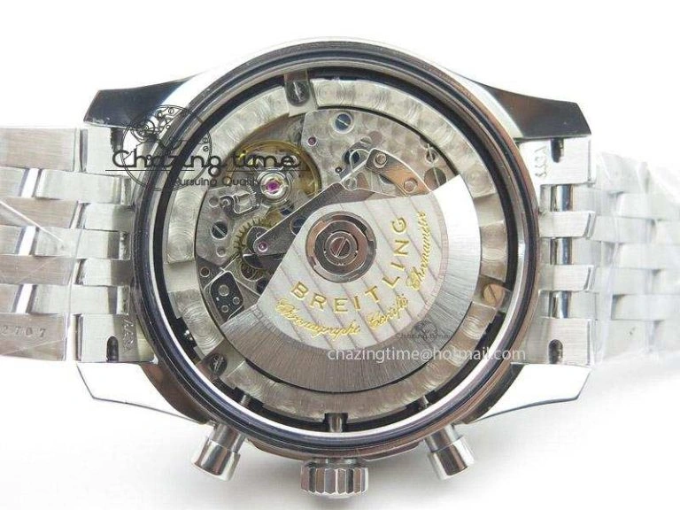 Navitimer GMT SS Black Dial On SS Bracelet BP Maker 1:1 Best Edition A FashionForward 5807