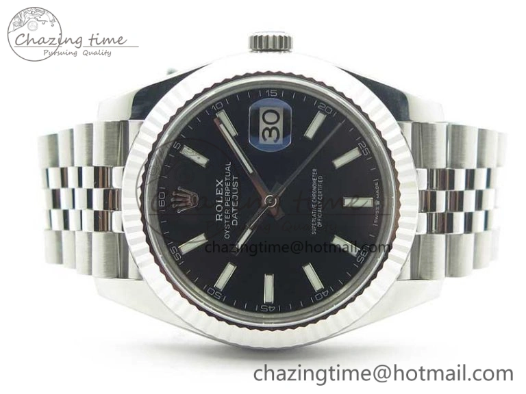 New DateJust 41 126334 ARF 1:1 Best Edition 904L Steel Black Dial on Jubilee Bracelet A2824 V BestValue 3120