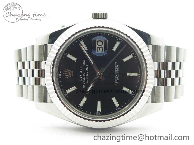 New DateJust 41 126334 ARF 1:1 Best Edition 904L Steel Black Dial on Jubilee Bracelet A2824 V BestValue 3120