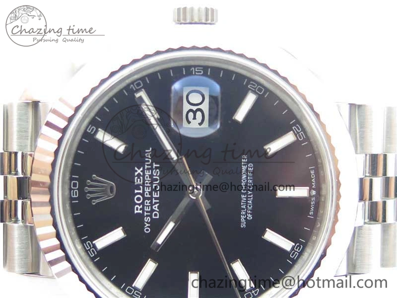 New DateJust 41 126334 ARF 1:1 Best Edition 904L Steel Black Dial on Jubilee Bracelet A2824 V BestValue 3120