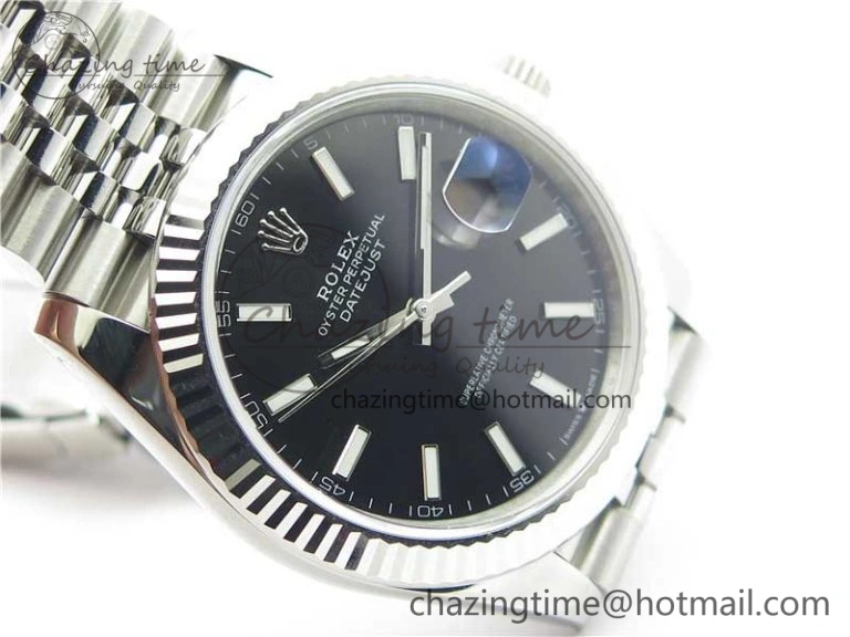 New DateJust 41 126334 ARF 1:1 Best Edition 904L Steel Black Dial on Jubilee Bracelet A2824 V BestValue 3120