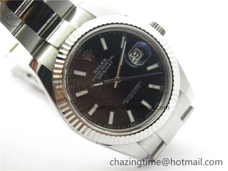 OdorResistant New DateJust 41 126334 ARF 1:1 Best Edition 904L Steel Black Dial on Oyster Bracelet A2824 V 3008