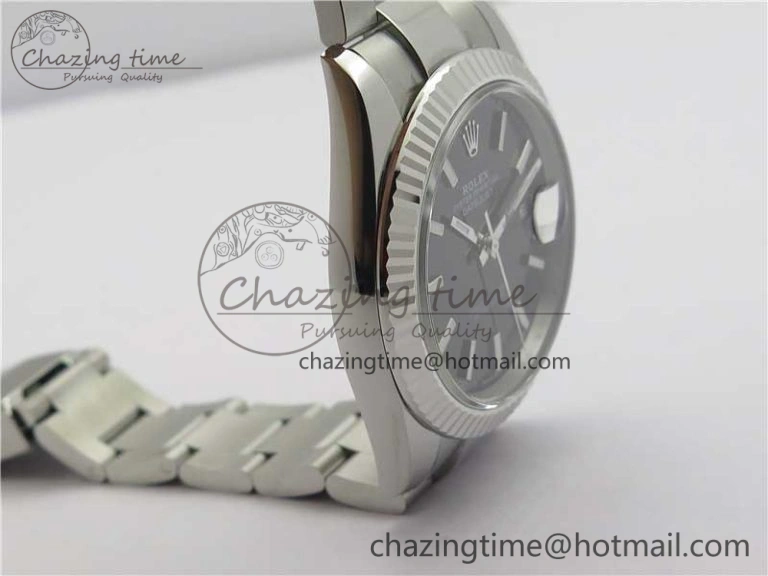 OdorResistant New DateJust 41 126334 ARF 1:1 Best Edition 904L Steel Black Dial on Oyster Bracelet A2824 V 3008