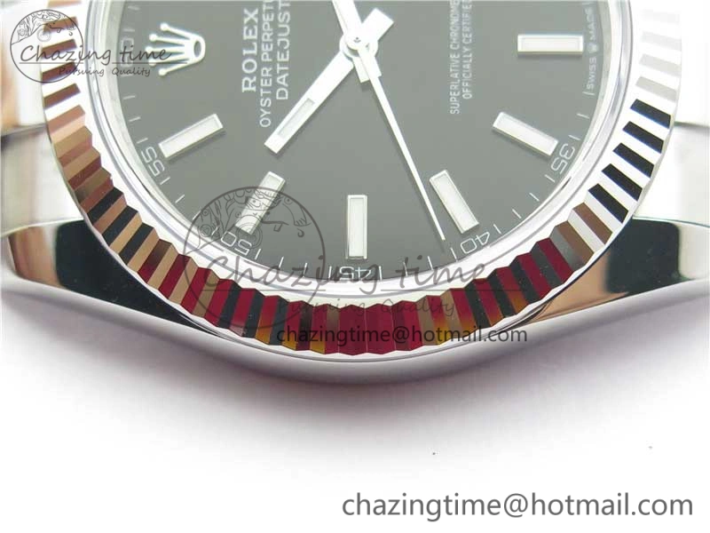 OdorResistant New DateJust 41 126334 ARF 1:1 Best Edition 904L Steel Black Dial on Oyster Bracelet A2824 V 3008