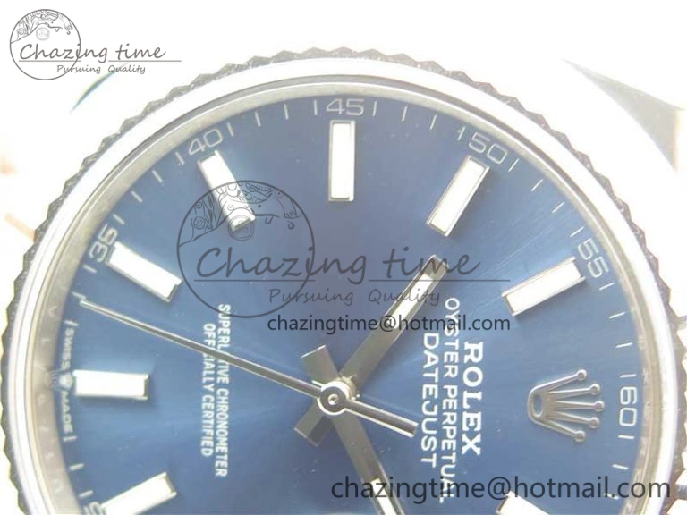 ComfortFit New DateJust 41 126334 ARF 1:1 Best Edition 904L Steel Blue Dial on Jubilee Bracelet A2824 V 3117
