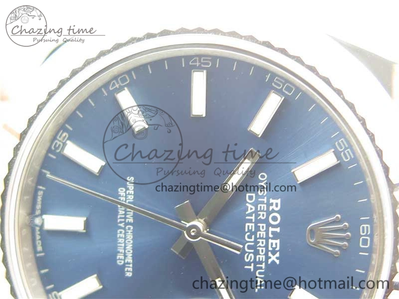 ComfortFit New DateJust 41 126334 ARF 1:1 Best Edition 904L Steel Blue Dial on Jubilee Bracelet A2824 V 3117