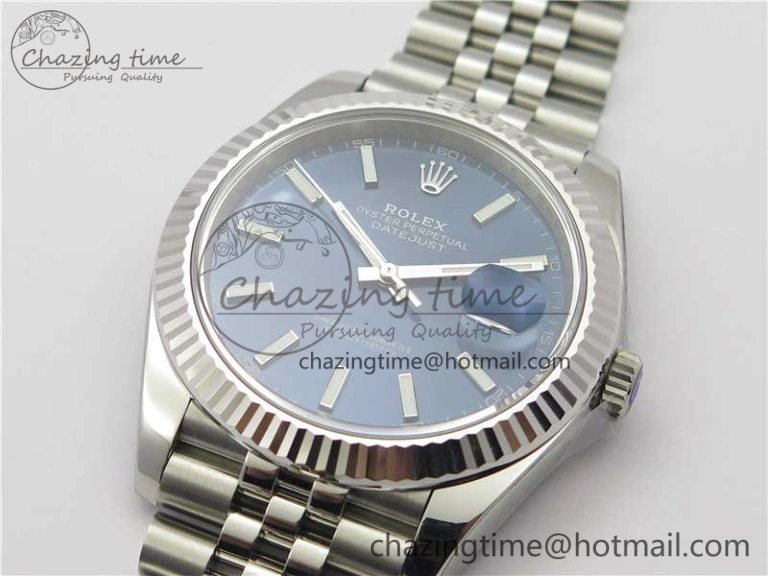 ComfortFit New DateJust 41 126334 ARF 1:1 Best Edition 904L Steel Blue Dial on Jubilee Bracelet A2824 V 3117