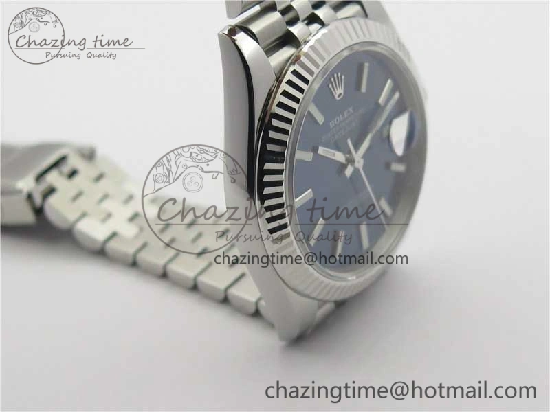 ComfortFit New DateJust 41 126334 ARF 1:1 Best Edition 904L Steel Blue Dial on Jubilee Bracelet A2824 V 3117