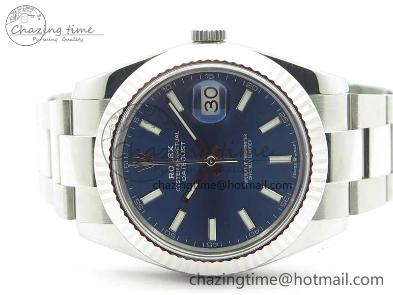 HighPerformance New DateJust 41 126334 ARF 1:1 Best Edition 904L Steel Blue Dial on Oyster Bracelet A2824 V 3005
