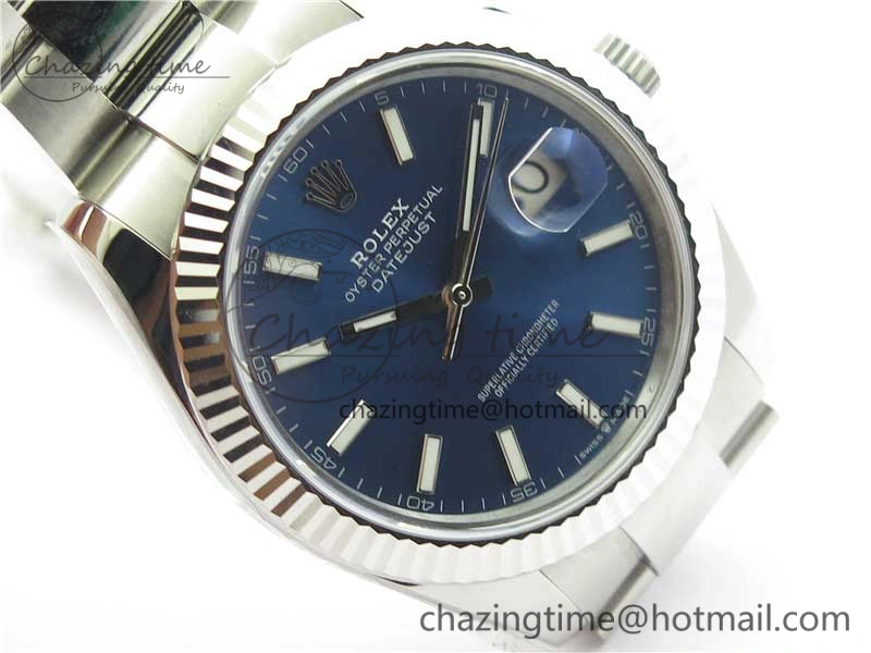 HighPerformance New DateJust 41 126334 ARF 1:1 Best Edition 904L Steel Blue Dial on Oyster Bracelet A2824 V 3005