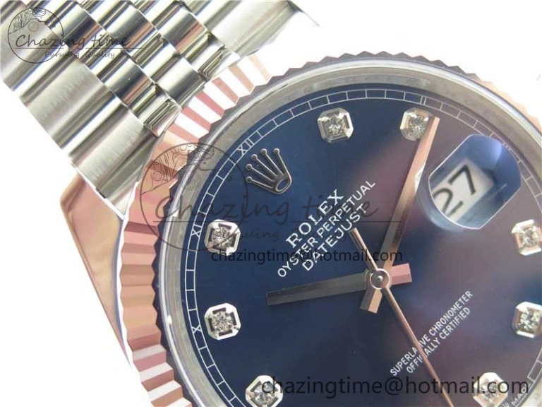 New DateJust 41 126334 ARF 1:1 Best Edition 904L Steel Blue Diamonds Dial on Jubilee Bracelet A FashionForward 2548