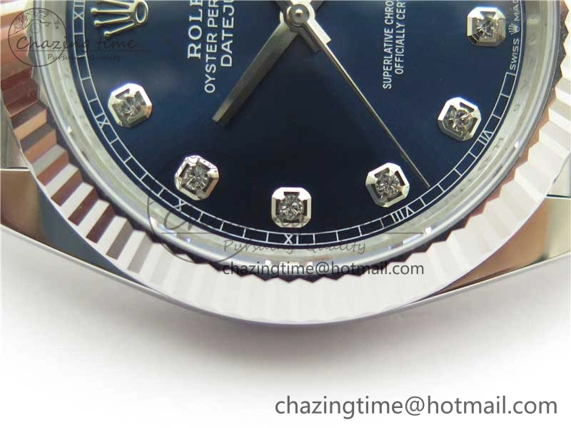 New DateJust 41 126334 ARF 1:1 Best Edition 904L Steel Blue Diamonds Dial on Jubilee Bracelet A FashionForward 2548