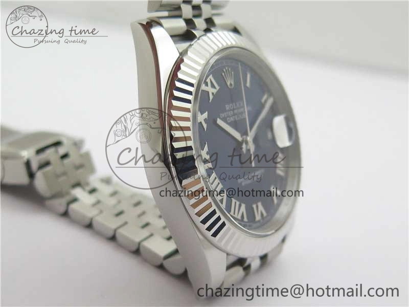 Supportive New DateJust 41 126334 ARF 1:1 Best Edition 904L Steel Blue Roman Dial on Jubilee Bracelet A 2550