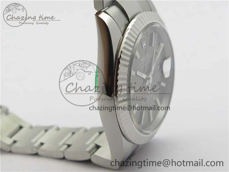 New DateJust 41 126334 ARF 1:1 Best Edition 904L Steel Gray Dial on Oyster Bracelet A2824 V WellDesigned 3007