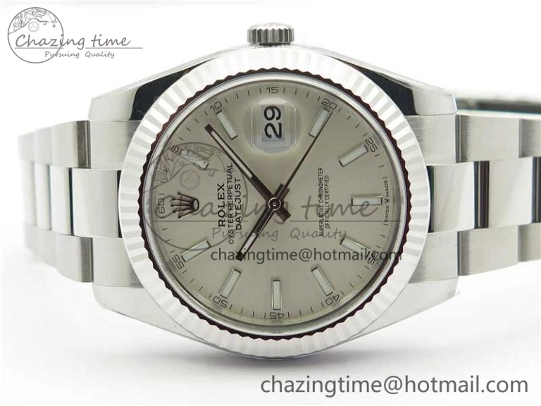 UrbanStyle New DateJust 41 126334 ARF 1:1 Best Edition 904L Steel Silver Dial on Oyster Bracelet A2824 V 3006