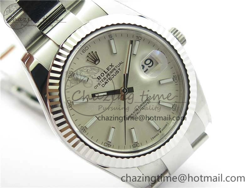 UrbanStyle New DateJust 41 126334 ARF 1:1 Best Edition 904L Steel Silver Dial on Oyster Bracelet A2824 V 3006