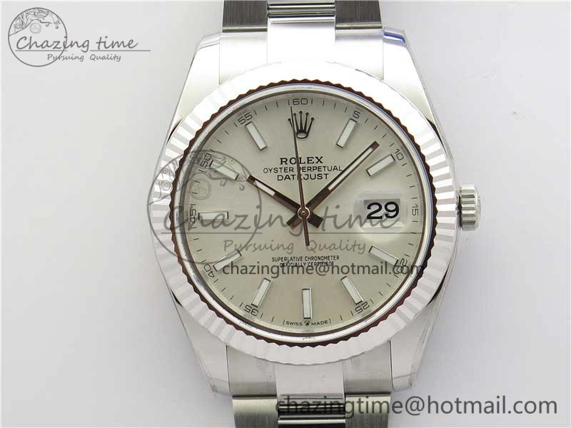 UrbanStyle New DateJust 41 126334 ARF 1:1 Best Edition 904L Steel Silver Dial on Oyster Bracelet A2824 V 3006