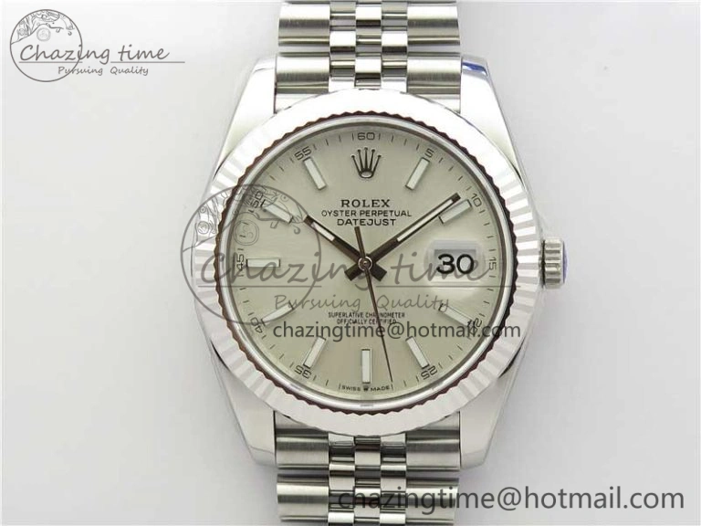 New DateJust 41 126334 ARF 1:1 Best Edition 904L Steel White Dial on Jubilee Bracelet A2824 V FlexibleFit 3116