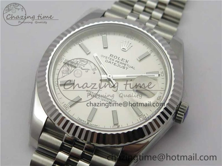 New DateJust 41 126334 ARF 1:1 Best Edition 904L Steel White Dial on Jubilee Bracelet A2824 V FlexibleFit 3116