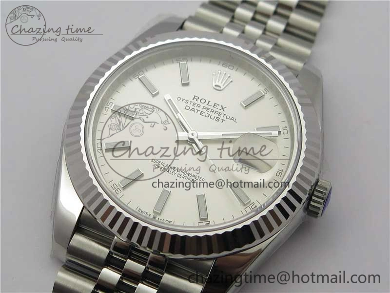 New DateJust 41 126334 ARF 1:1 Best Edition 904L Steel White Dial on Jubilee Bracelet A2824 V FlexibleFit 3116