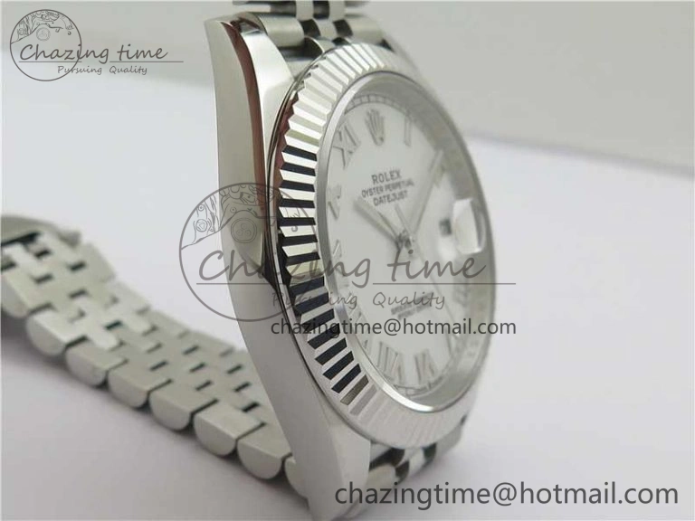 New DateJust 41 126334 ARF 1:1 Best Edition 904L Steel White Roman Dial on Jubilee Bracelet A Breathable 2551