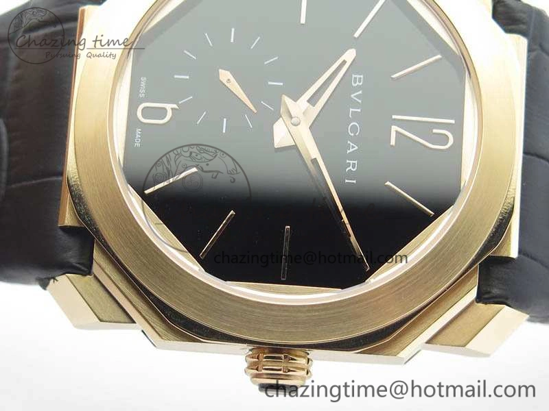 OCTO 12028 RG JL Best Edition Black Dial On Black Leather Strap A TravelReady 5831