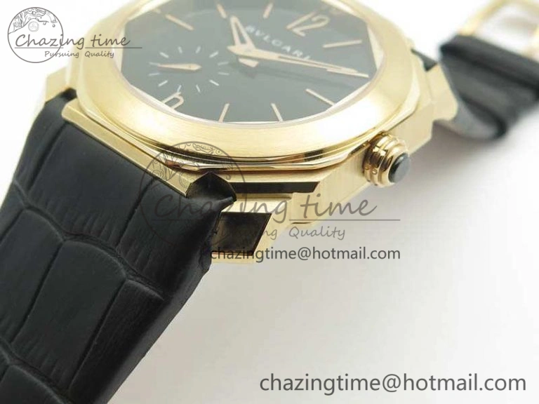 OCTO 12028 RG JL Best Edition Black Dial On Black Leather Strap A TravelReady 5831